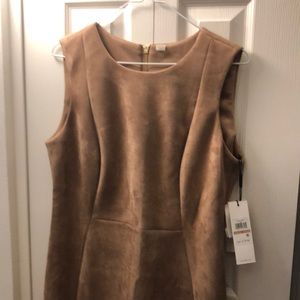 Tan Calvin Klein dress